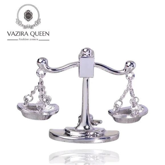 VQ Justice Balance Brooch - Picture 1 of 7